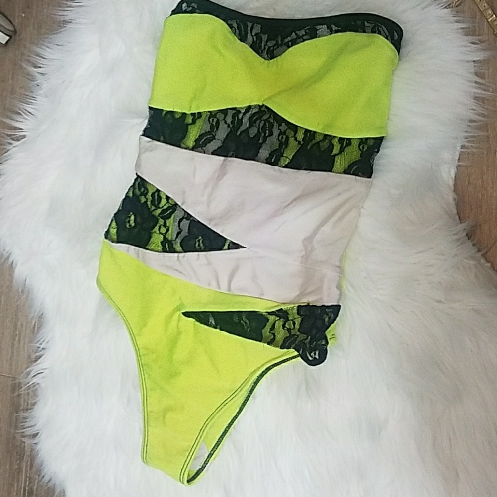 Tavik M one piece monokini black lace